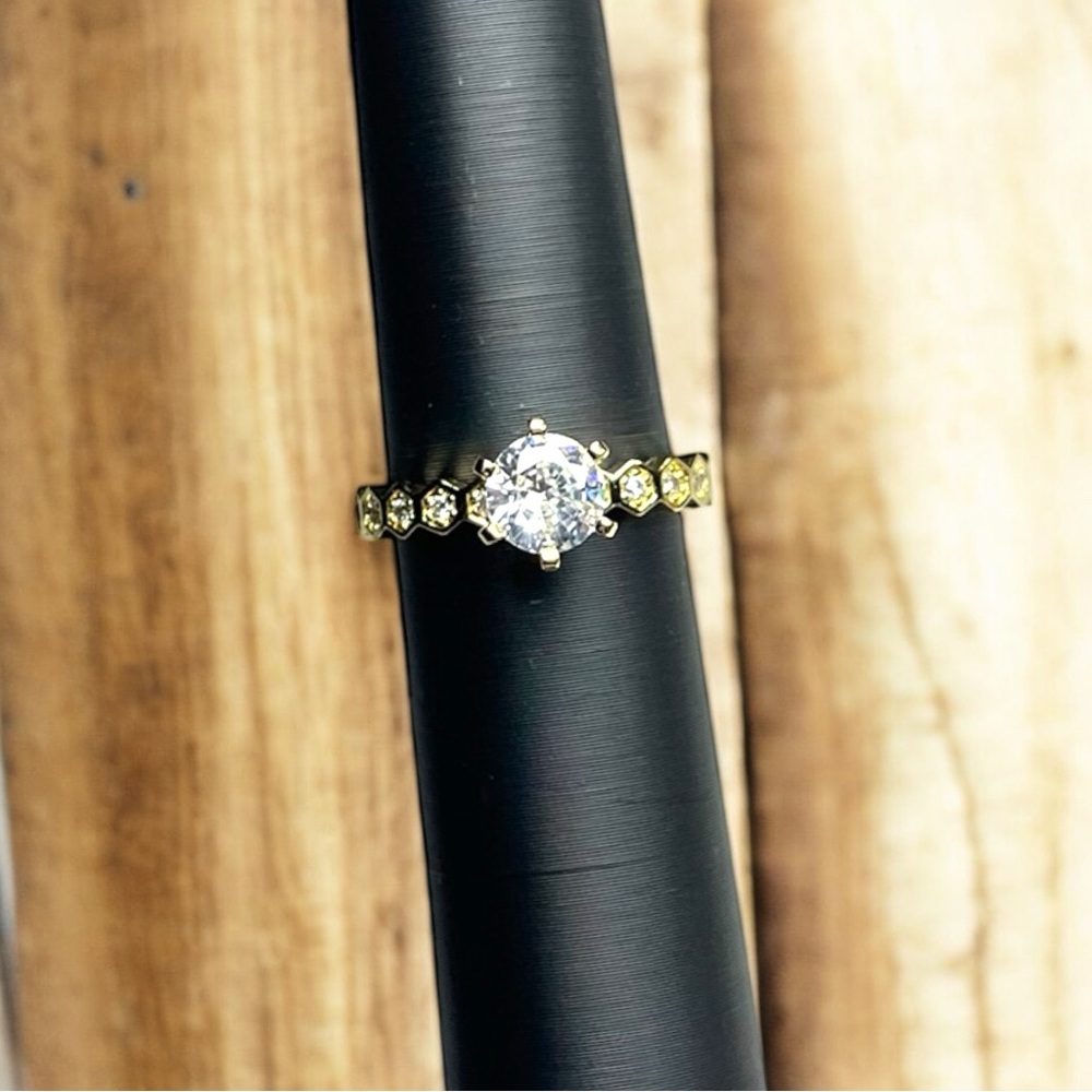 18K Gold Plated CZ Ring